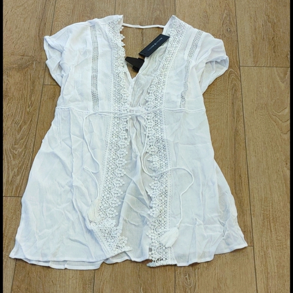 Swim suit cover up size xsmall boho fringe